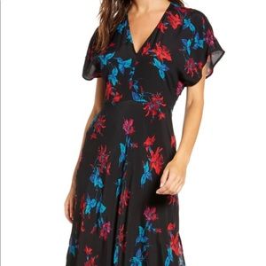 NWT Leith Savvy Floral V-Neck Maxi Dress